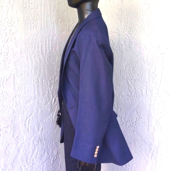 Robert Alan Men's Pure Cotton (2) Button Luxury Blazer - Picture 14 of 17